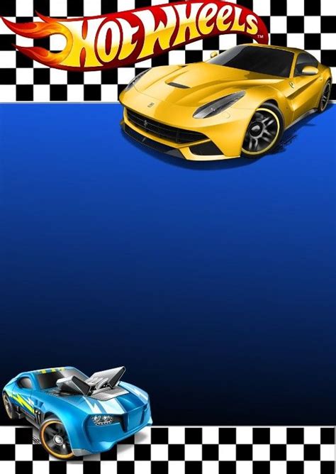 Convite Hot Wheels Hot Wheels Festa Hot Wheels Anivers Rio Hot Wheels