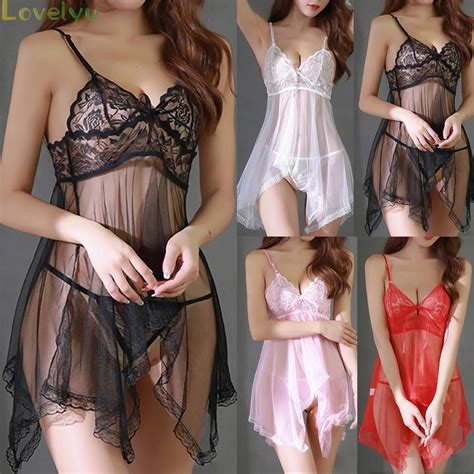 NEW Timeless Beauty Women S Sexy Lingerie Set Sheer Lace Chemise