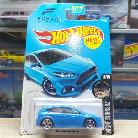 Hot Wheels Ford Focus Rs Blue Not Mint Blister Bad Us Card Deed Shopee Singapore