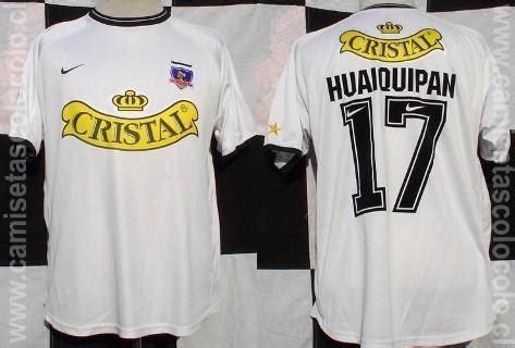 Colo Colo Home Camiseta de Fútbol 2001 2002 Sponsored by Cristal