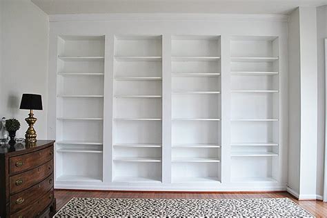 How To Build Diy Built In Bookcases From Ikea Billy Bookshelves