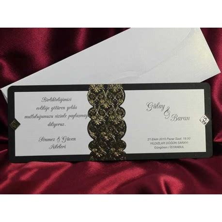 Invitatii nunta vintage, elegante negru auriu 1069