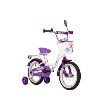 Велосипед 14 белый-фиолетовый NOVATRACK BUTTERFLY купить по цене 10720 ...