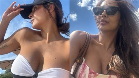 Sexy Malaika Arora Soaks In The Tuscan Sun In A Strapless Bikini Hot