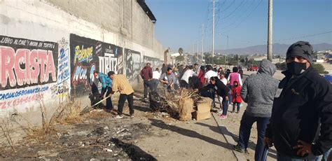 Jornada De Limpieza En Calles De La Presa Levantan Toneladas De Basura