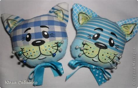 Игольница – булавница “Котик” | Кот и кошка