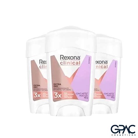 Rexona Clinical Kit 3 Desodorante Stick Extra Dry Women 48g Desconto