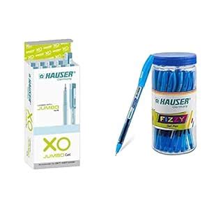 Hauser Xo Jumbo Gel Pen Blue Pack Of Pens Fizzy Gel Pen Tip Size