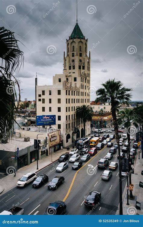 View Of Hollywood Boulevard In Hollywood Editorial Stock Image Image