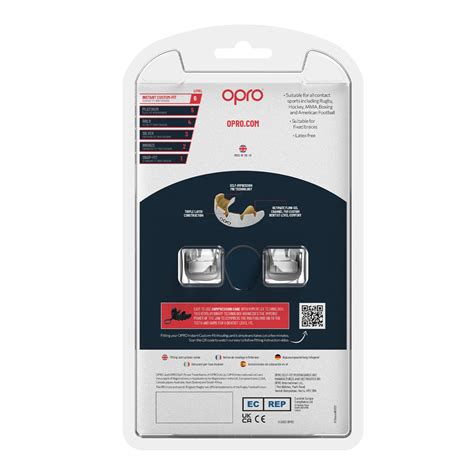 OPRO Instant Custom Fit - Braces Clear/White
