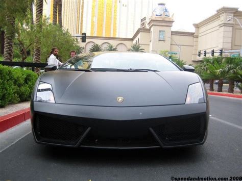 Matte Black Gallardo Lp560 4 In Vegas