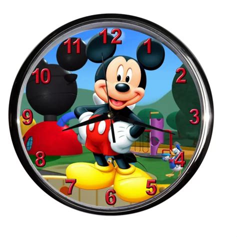 OROLOGIO DA PARETE Cartoni Animati Cartoons Disney Micky Mouse Topolino