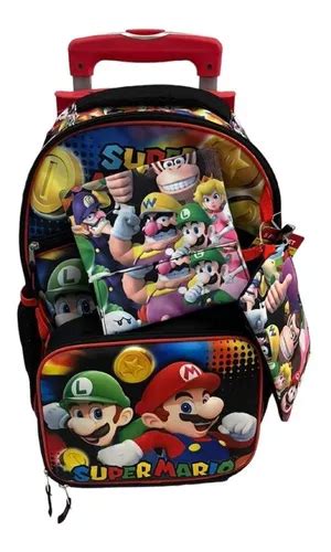 Mario Bros Mochila Con Lonchera Meses Sin Inter S