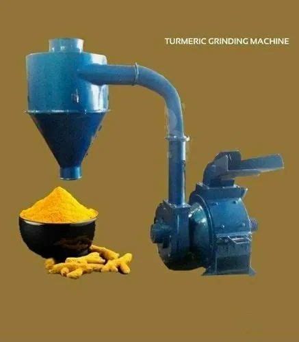 10 HP Turmeric Grinding Machine 50 Kg Hr Blower Pulverizer At Rs