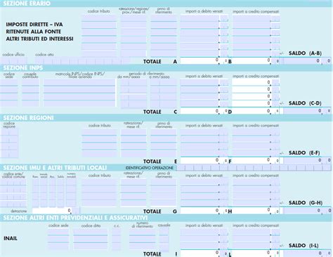 Modello F24 Da Stampare Gratis