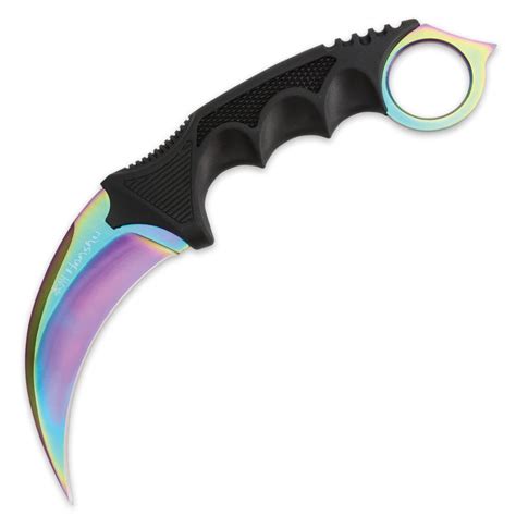 UnitedCutlery.Com: United Cutlery Titanium Rainbow Honshu Karambit ...