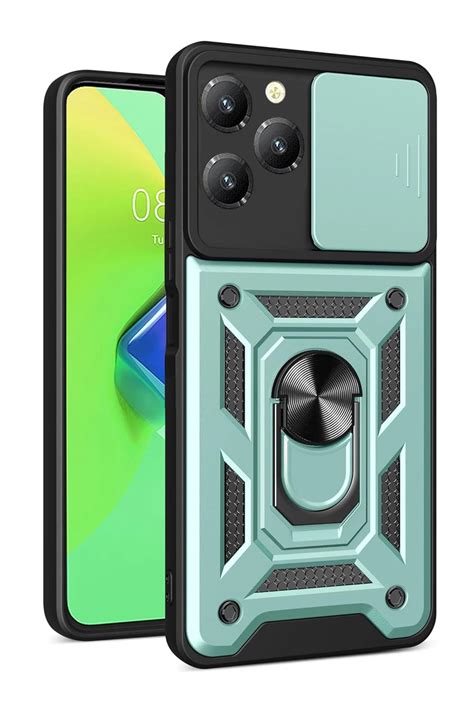 Nezih Case İnfinix Hot Pro Uyumlu Magnetik Standlı Kamera Korumalı Sürgülü Kapak Fiyatı