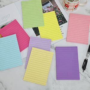 Amazon EOOUT 8 Pack Lined Sticky Notes 4x6 Inches Pastel Ruled