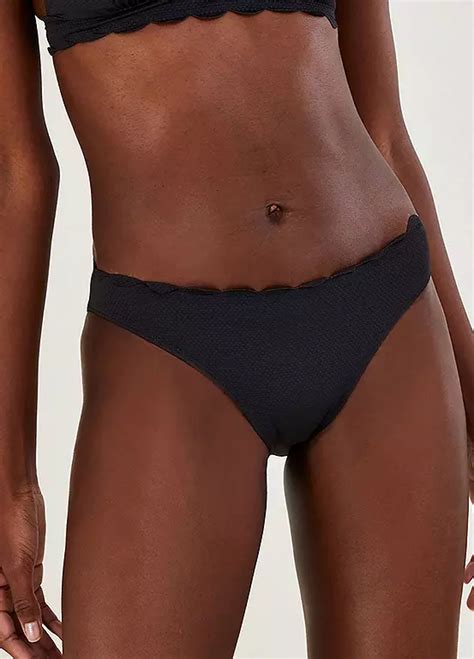 Scallop Edge Plain Bikini Bottom By Monsoon Look Again