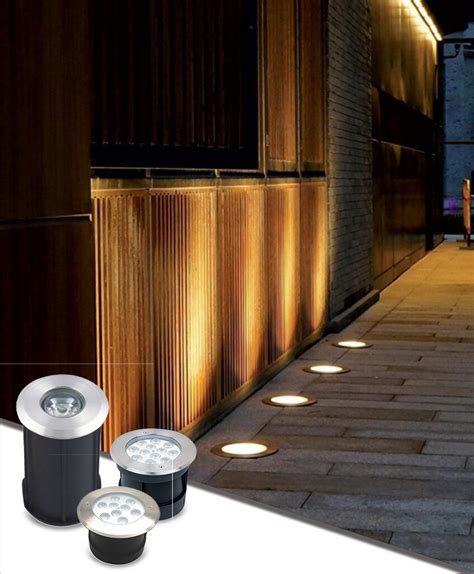 dc  multiscene  ground led lights antirust adjustable inground