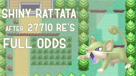 Live Full Odds Shiny Rattata After Re S Firered Youtube