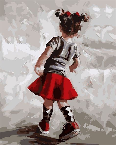 Картина по номерам "Маленькая модница"