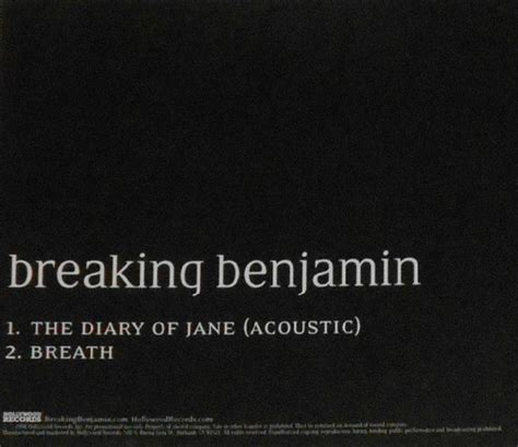 Breaking Benjamin - The Diary Of Jane (Acoustic) (2006, CD) | Discogs