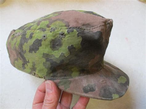 Brokenarrow Militaria Ww German Waffen Ss Oak Leaf Camo Combat Field Cap