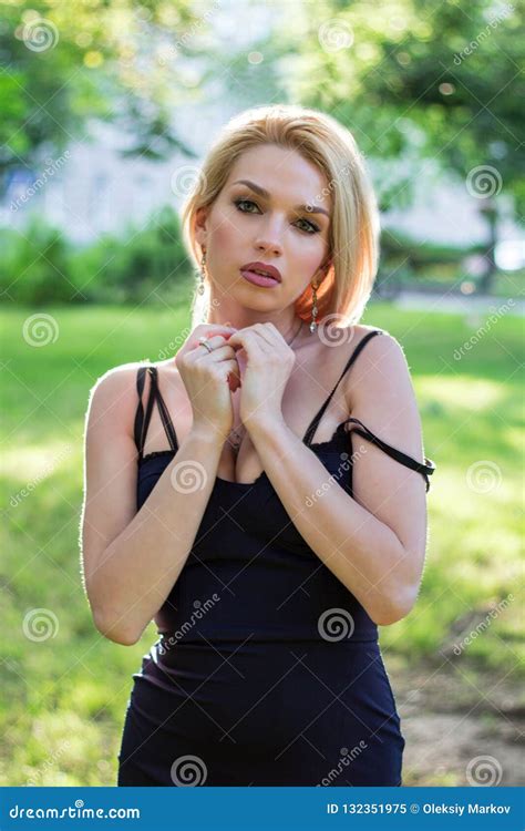 Closeup Portrait Of A Blonde Stock Image Image Of Hair Blonde 132351975