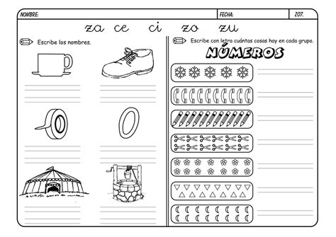 Lectoescritura Z Actividades De Lectoescritura Infantil
