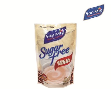 San Mig Coffee Sugar Free White 9g x 10 SUP | Great Food Solutions