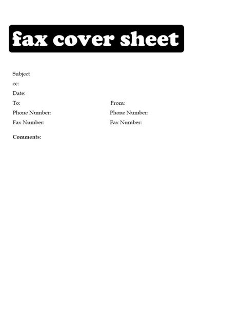 Printable IRS Fax Cover Sheet Fax Cover Sheet