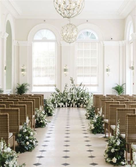 ceremony flowers   indoor wedding ceremonies wedding venues