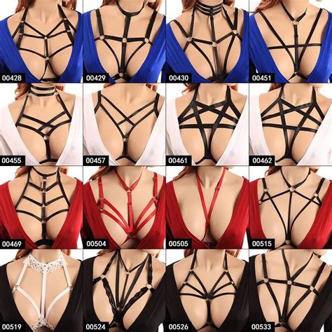 Body Harness Cage Bra Lingerie For Women Plus Size Adjust Cupless Top Goth Punk Sexy Lace