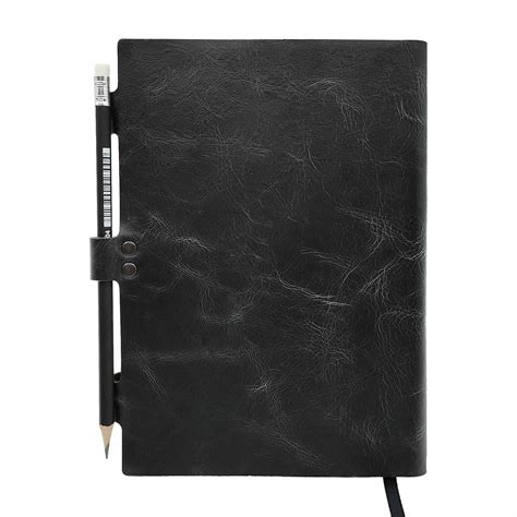 Черный ежедневник из натуральной кожи с эффектом Пулл-ап в интернет ...