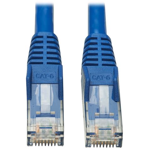 Tripp Lite by Eaton 3FT Cat6 Snagless Unshielded (UTP) Pure Bare Copper Patch Cable 550MHz — Blue (Single) (N201-C6-UTP-3FT-BL-1PK)