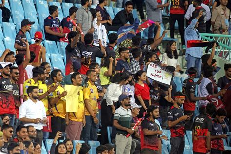 Lucknow Rcb Fans Cheer For Their Team Before The Start Of The Ipl