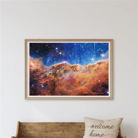 James Webb Space Telescope, Cosmic Cliffs Carina Nebula, NASA JWST, office decor, Astronomy Art ...