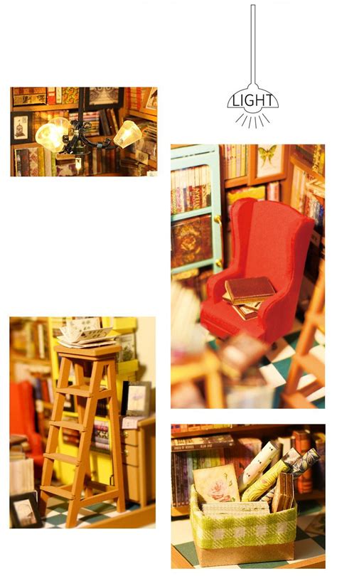 Купить румбокс библиотека Diy House Sam’s study в Москве