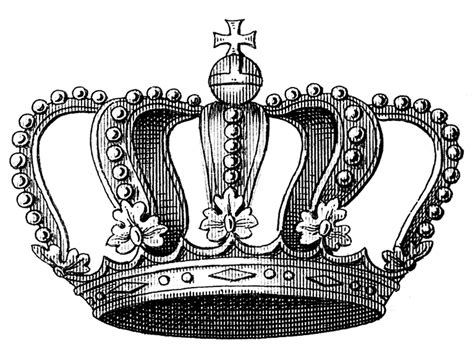 royal crown clipart black  white   cliparts  images