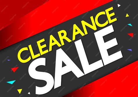 premium vector clearance sale banner design template  poster