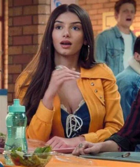 Mimi Keene Sex Education Ruby Matthews Yellow Leather Jacket