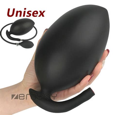 EXTRA LARGE INFLATABLE Butt Plug Anal Dildo Dual Pump Men Women Use Lubricant PicClick UK