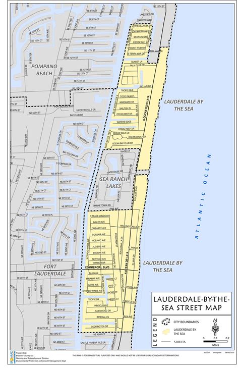 Town Map | Lauderdale-By-The-Sea, FL