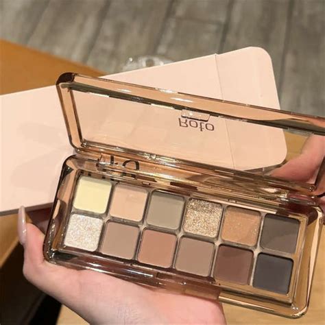 Languan แบรนดใหญ Matte Temperament Nude Brown Smoky แตงหนา 12 สอายแชโดว Palette Niche