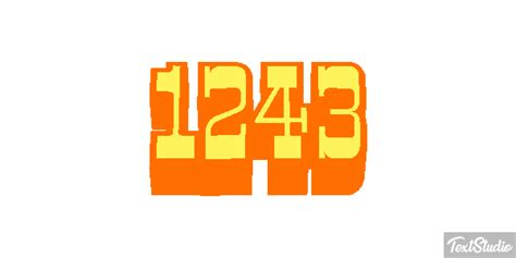 1243 Number Animated GIF Logo Designs