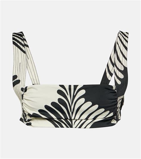 Printed Bikini Top In Multicoloured Johanna Ortiz Mytheresa