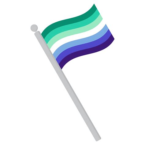 Gay Men Pride Flag In Shape Lgbt Pride Flag Vector Art At