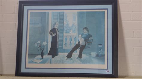 A David Hockney Signed Print Published By The Tate Gallery 1977 Mr And