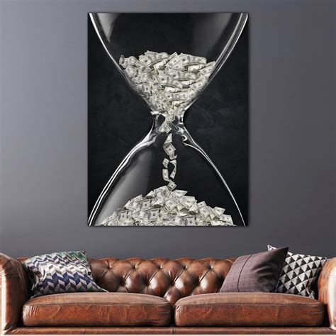 motivational wall art time  money canvaswalls canvaswalls